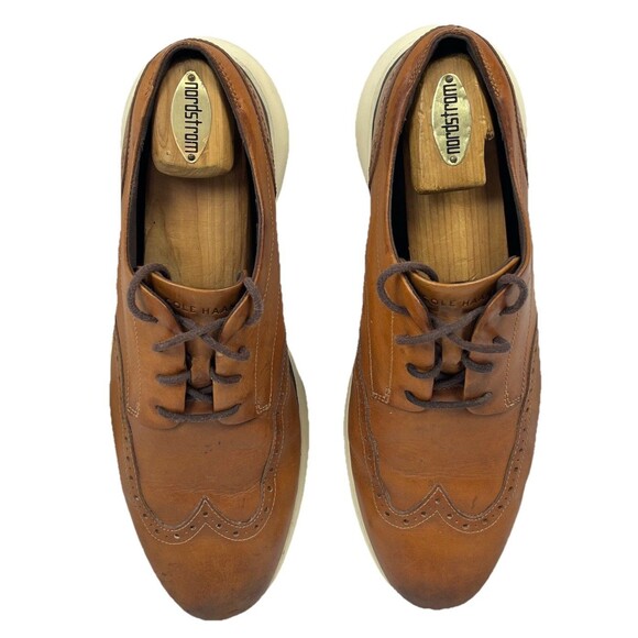 Cole Haan Handmade Mens Brown Leather Wingtip Oxford Sneakers 12 main image 12